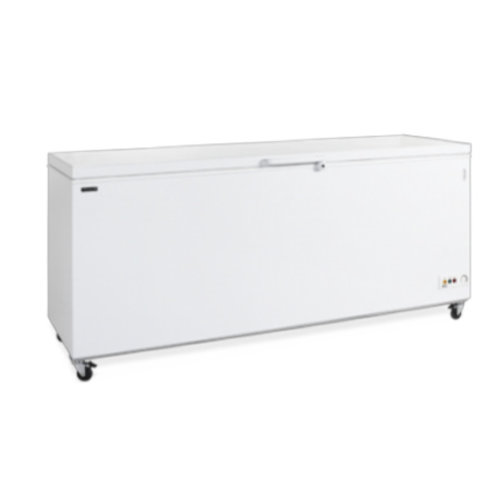  HorecaTraders extra large white chest freezer | 2060x716x830 