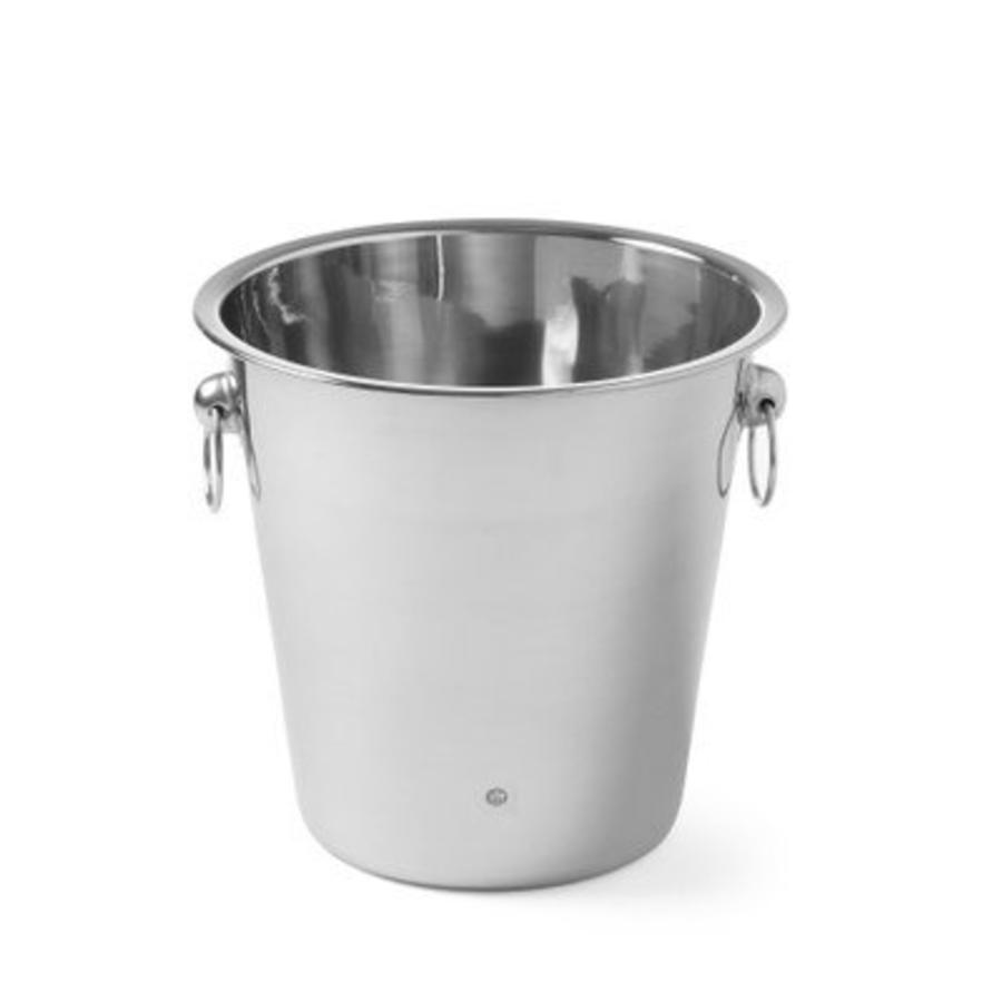 Stainless steel wine cooler - with ring ears | 3.3 liters