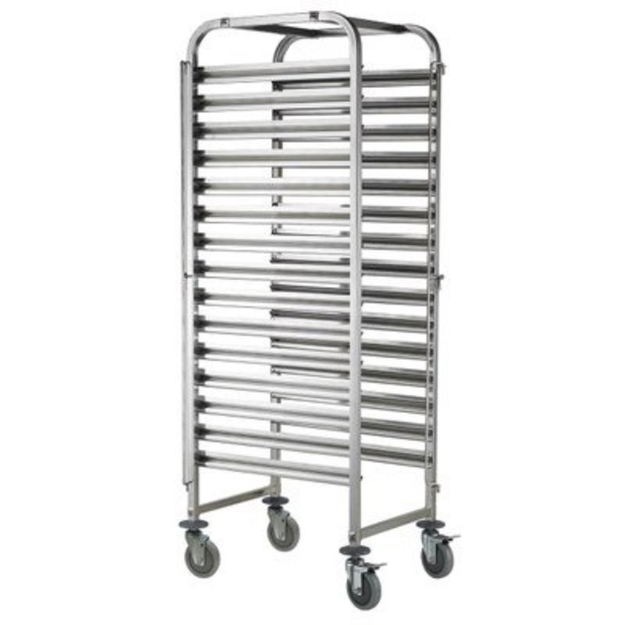 Shelving trolley 15 tiers | 60 x 40 cm