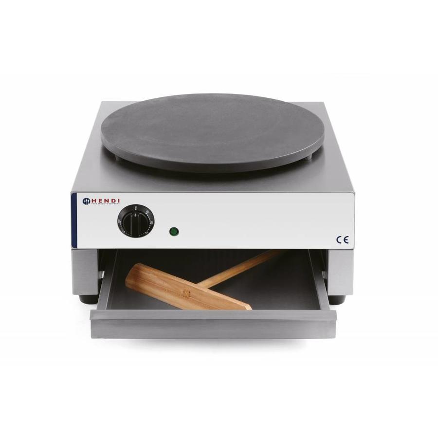 Crepe baking tray | Ø 400 mm | 3000 W | Stainless steel | including divider