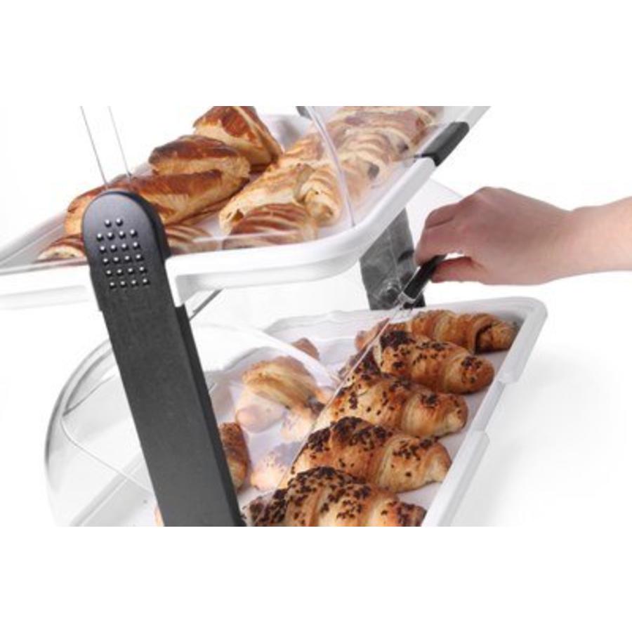 Double Presentation Display Case Roll Top | 47x31cm