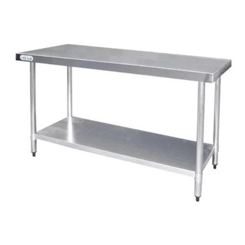  Vogue Table de travail en acier inoxydable avec étagère | 60 cm de profondeur | 5 tailles 