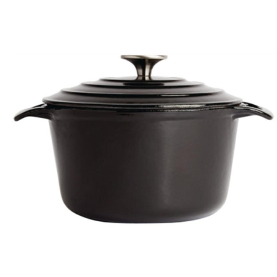 Runder Bräter, Schwarz, 3,2 l | Ø20,5cm