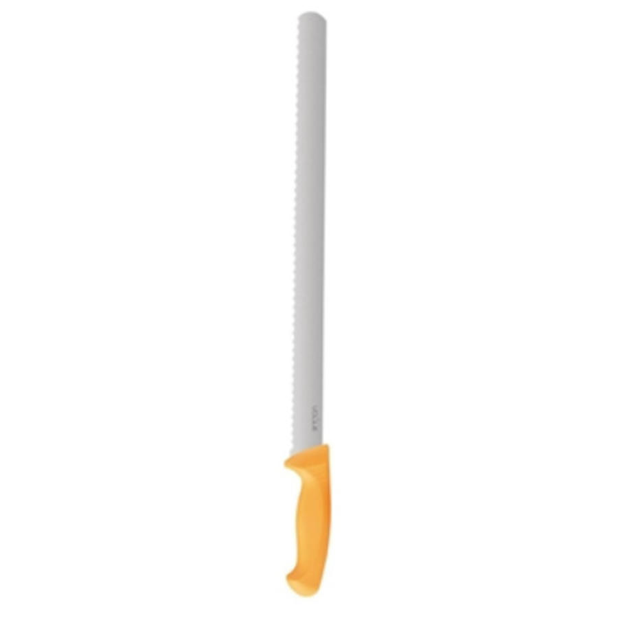 Schinkenmesser mit Wellenschliff und weichem Griff | 28 cm