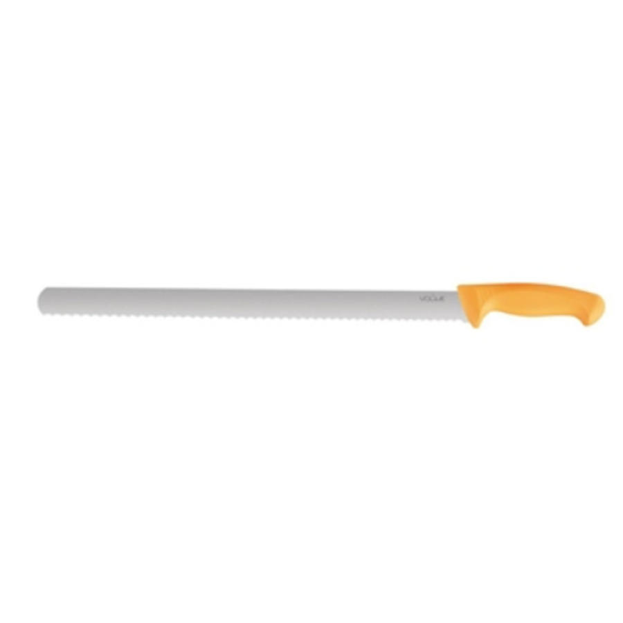Schinkenmesser mit Wellenschliff und weichem Griff | 28 cm