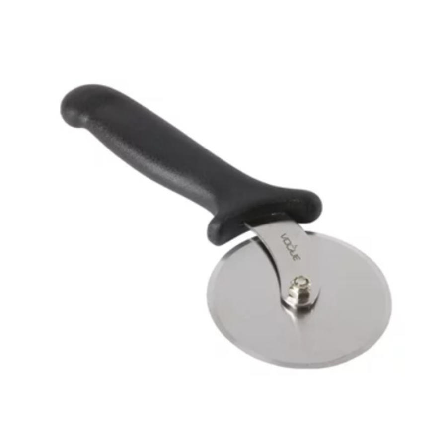 Stainless Steel Pizza Wheel Cutter Black 10cm Leaf