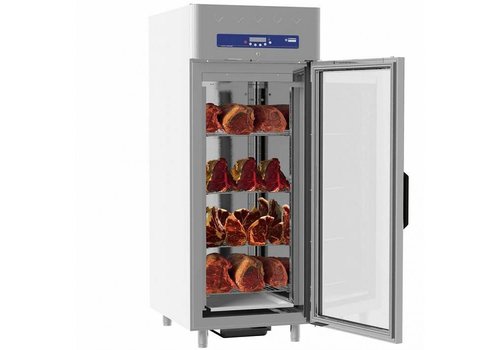  HorecaTraders Maturing cabinet stainless steel | 20x GN2/1 | Ventilated | 850 Liter 