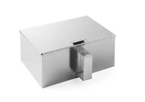  Hendi Collecteur de cendres en acier inoxydable | 210x140x(h)90mm 