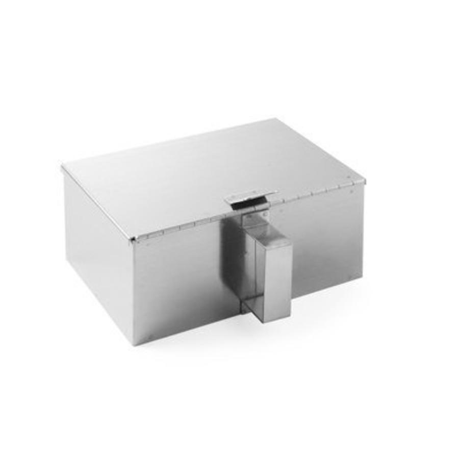 Collecteur de cendres en acier inoxydable | 210x140x(h)90mm