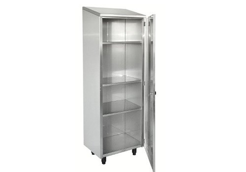  HorecaTraders Stainless steel shelf cabinet 