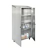 HorecaTraders Stainless steel shelf cabinet 2 doors