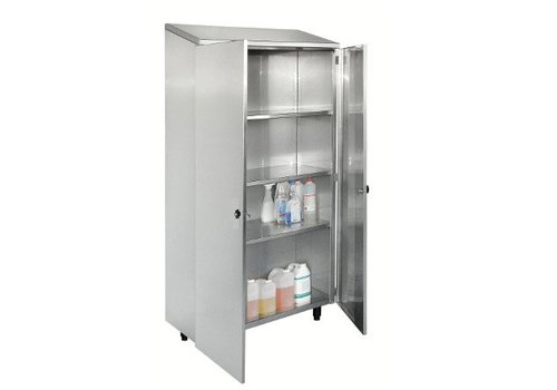  HorecaTraders Stainless steel shelf cabinet 