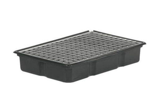  HorecaTraders Bac d'égouttage en plastique avec grille | 60x44x11 cm 