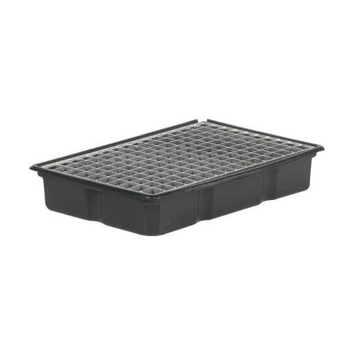  HorecaTraders Bac d'égouttage en plastique avec grille | 60x44x11 cm 