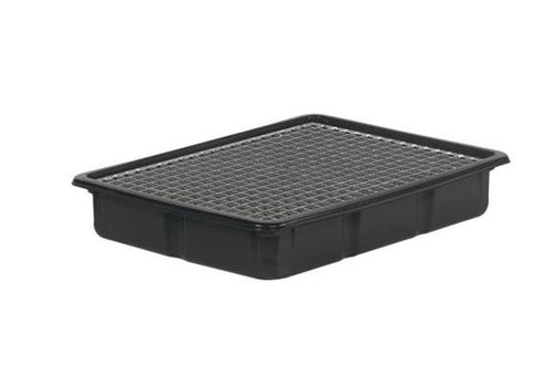  HorecaTraders Bac d'égouttage en plastique avec grille | 80x60x13 cm 