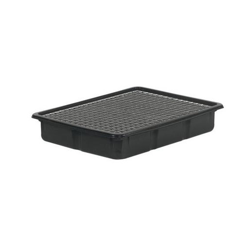  HorecaTraders Tropfschale aus Kunststoff mit Gitter | 80x60x13 cm 