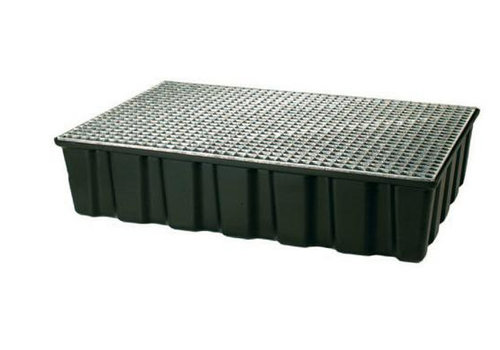  HorecaTraders Bac d'égouttage en plastique avec grille | 122x82x27 cm 