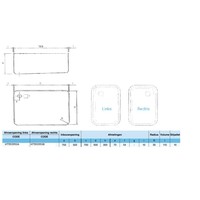 Rectangular Stainless Steel Sink without Overflow | 2 Sizes