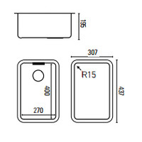Stainless Steel Sink Rectangular | 5 Sizes