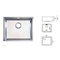 Évier rectangulaire en acier inoxydable | 5 formats