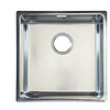 HorecaTraders Évier rectangulaire en acier inoxydable | 5 formats