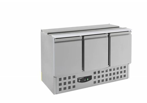  Combisteel Gekoelde RVS saladette 3 deurs MEEST VERKOCHT! 