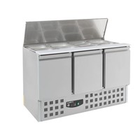 Refrigerated saladette 3 doors 87x137x70 cm (HxBxD)