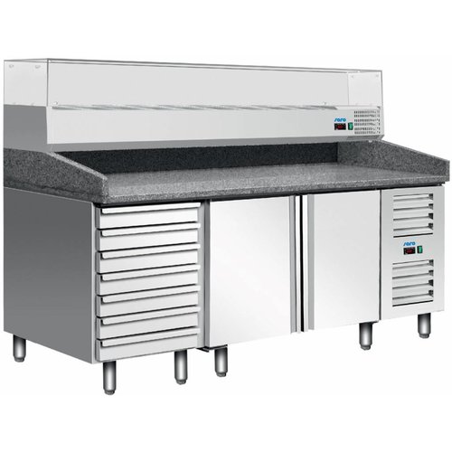  Saro Table de préparation de pizza réfrigérée 