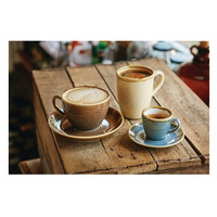 Kiln Espresso-Untertassen | Blau | 11,5 cm | 6 Stück