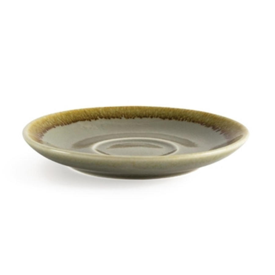 Soucoupes à expresso Kiln | Vert mousse | 11,5 cm | 6 pièces