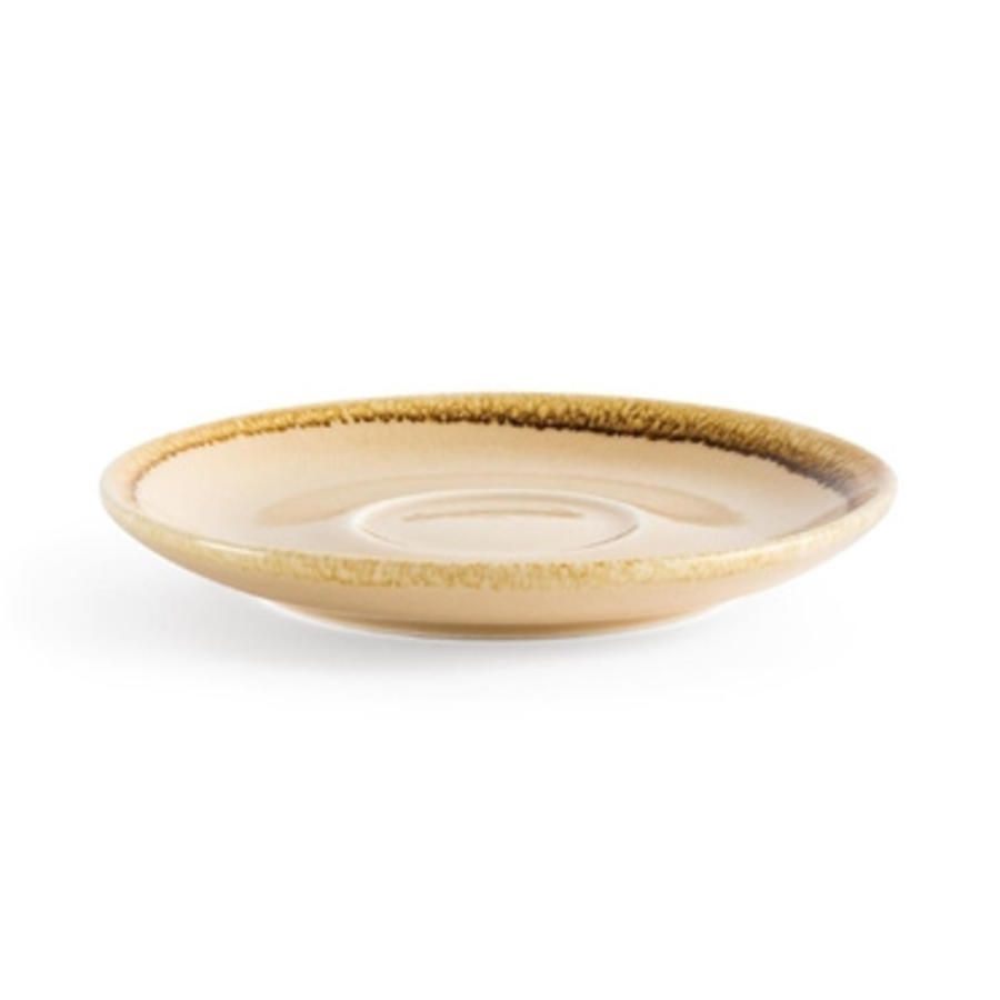 Kiln Cappuccino Saucers | Sandstone | 14cm | 6 pieces
