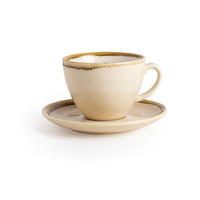 Kiln Cappuccino Saucers | Sandstone | 14cm | 6 pieces