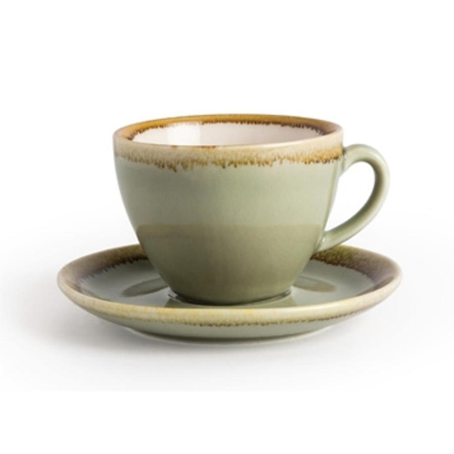 Kiln Cappuccino-Geschirr | Moosgrün | 14 cm | 6 Stück