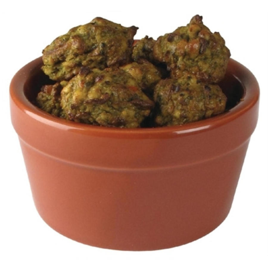 Brown Porcelain Sauce Bowls 9.5cm | 6 pieces