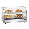 Bartscher Stainless steel warming display case | 230V