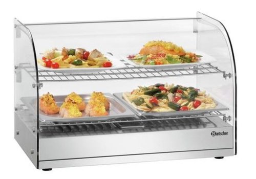  Bartscher Stainless steel warming display case | 230V 