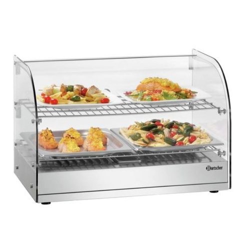  Bartscher Stainless steel warming display case | 230V 