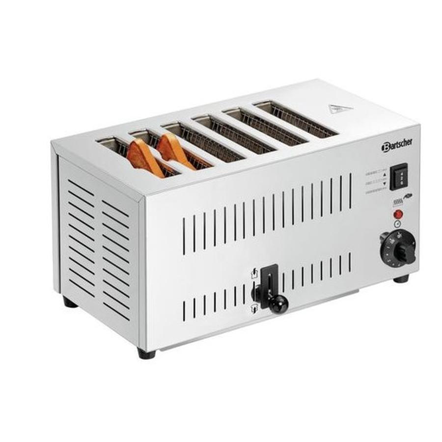 Grille-pain en acier inoxydable | 6 emplacements