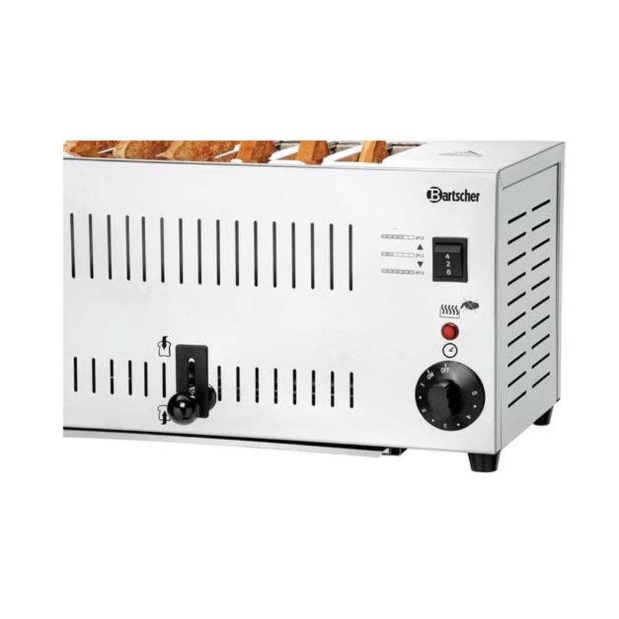 Grille-pain en acier inoxydable | 6 emplacements