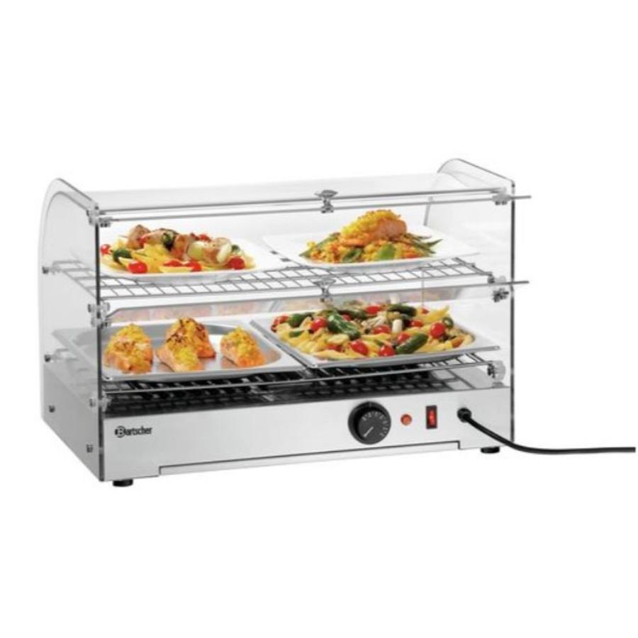 Vitrine chauffante en acier inoxydable | 230 V
