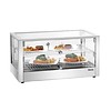 Bartscher Stainless steel warming display case | 230V