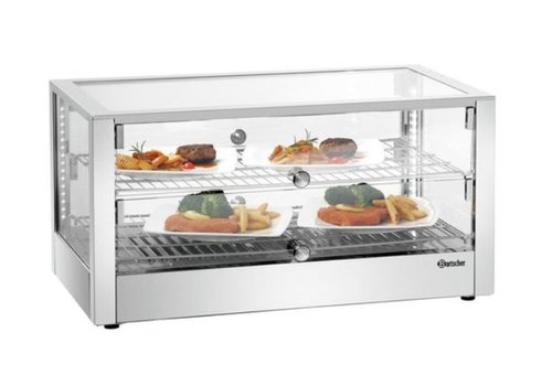  Bartscher Stainless steel warming display case | 230V 