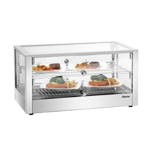  Bartscher Stainless steel warming display case | 230V 