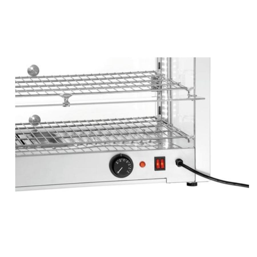 Vitrine chauffante en acier inoxydable | 230 V
