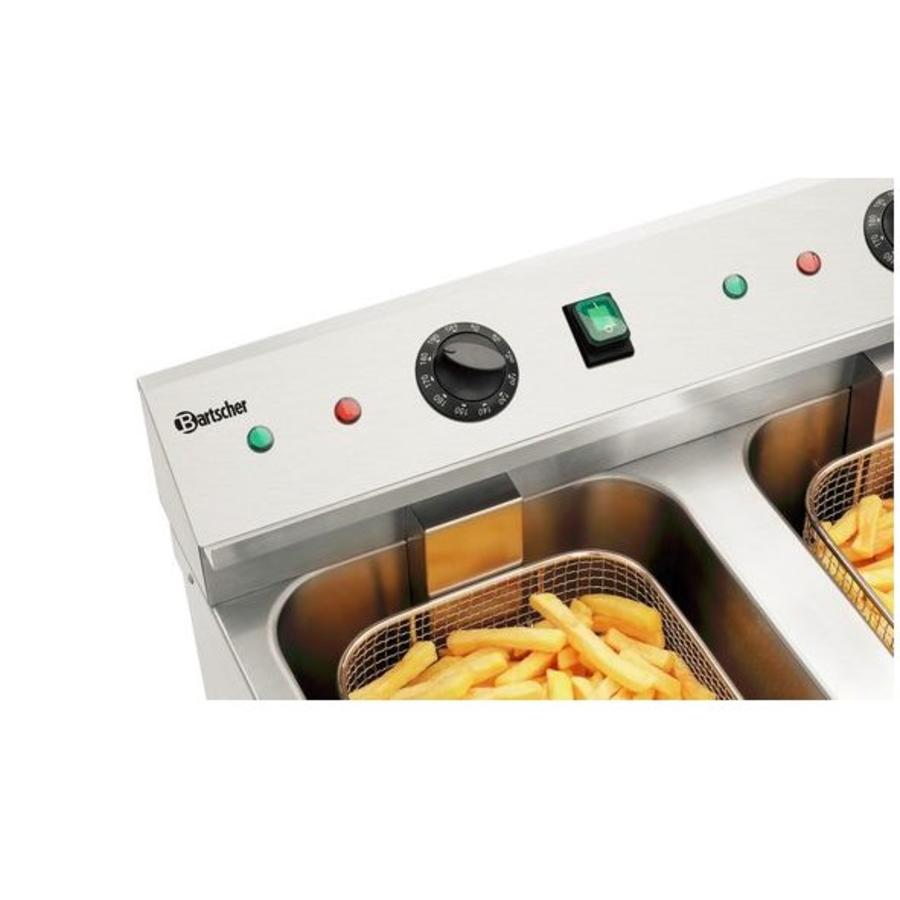 Induction fryer 2x8L