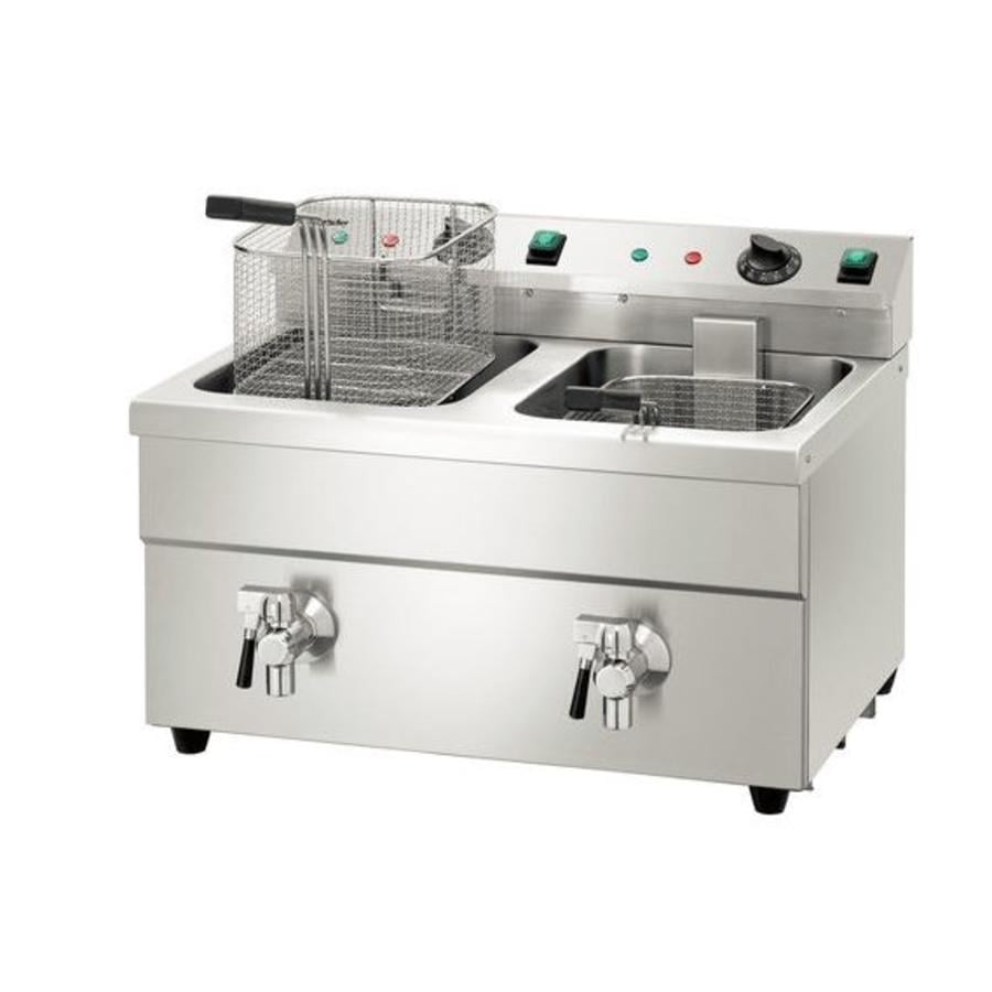 Induction fryer 2x8L