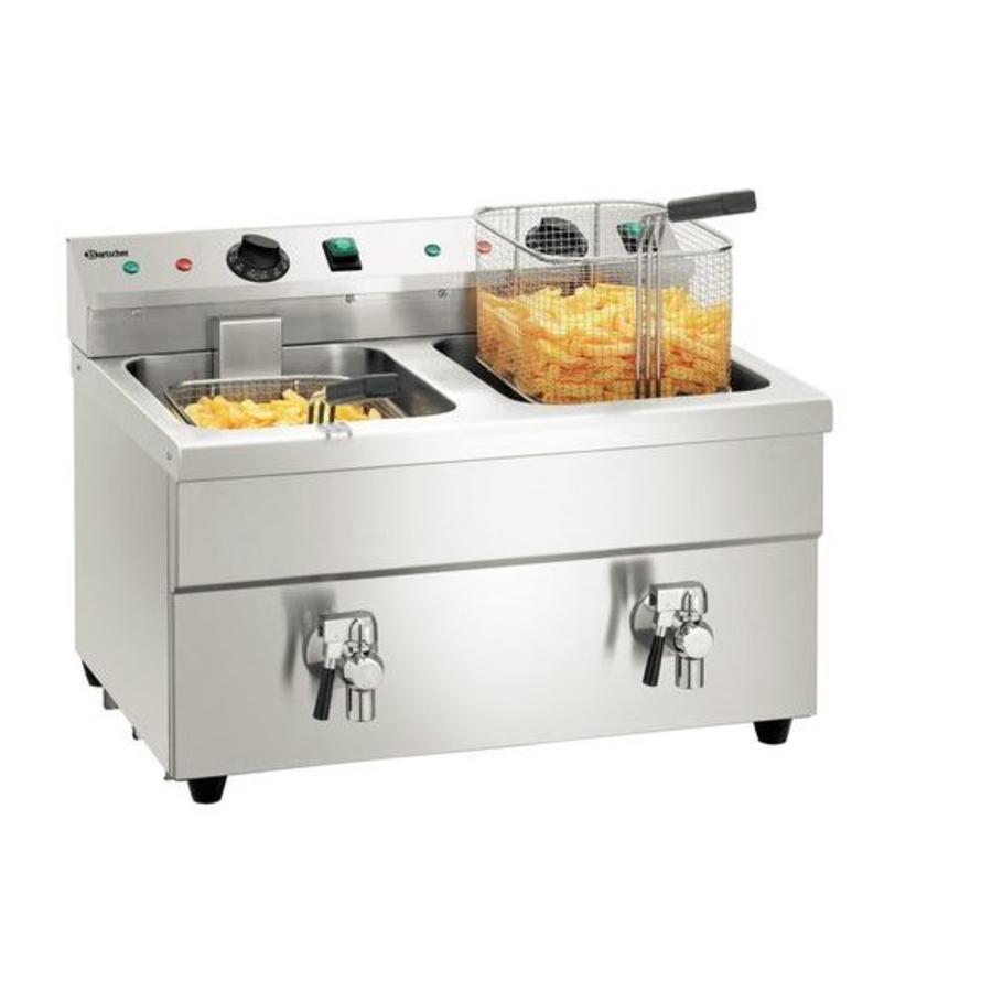 Induction fryer 2x8L