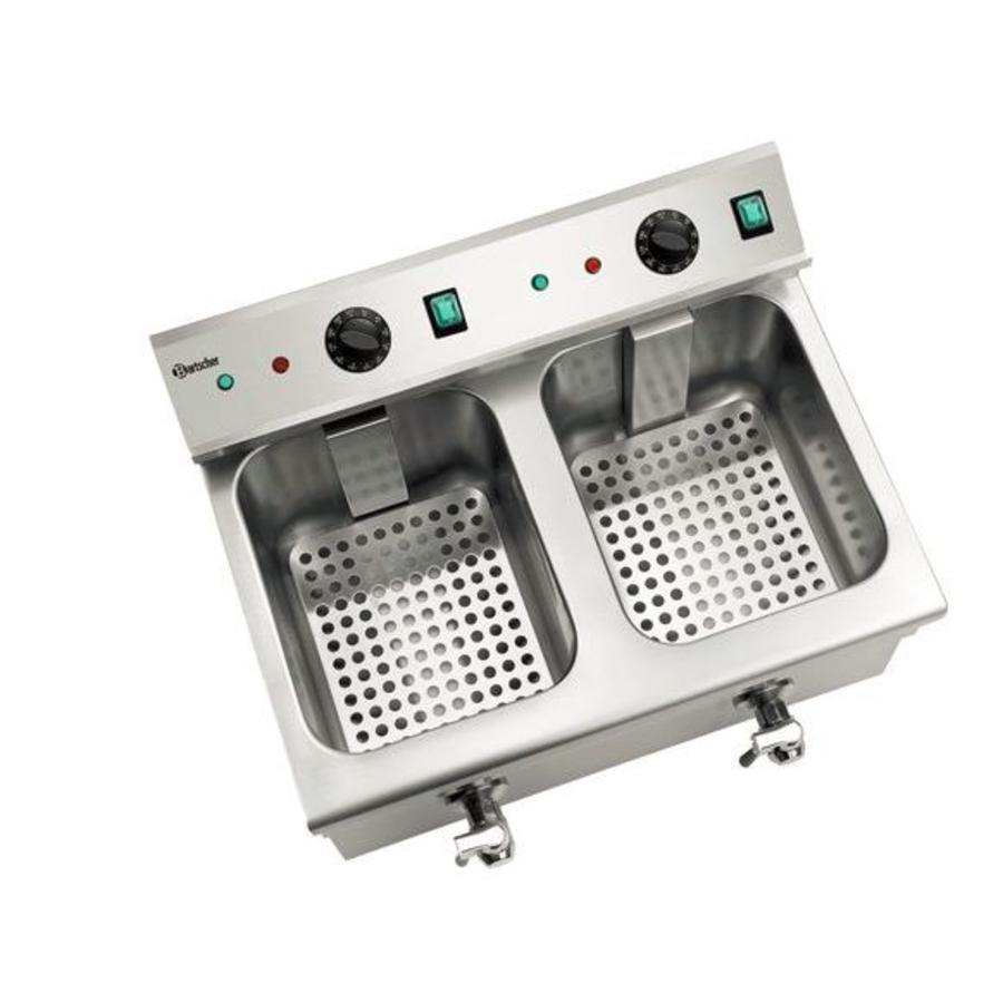 Induction fryer 2x8L