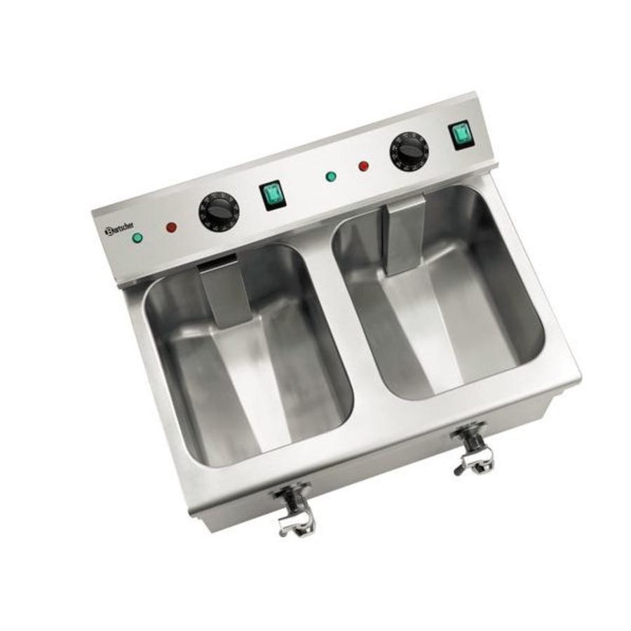 Induction fryer 2x8L