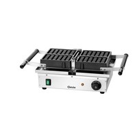 Gaufrier Flip en acier inoxydable | gaufre de Bruxelles